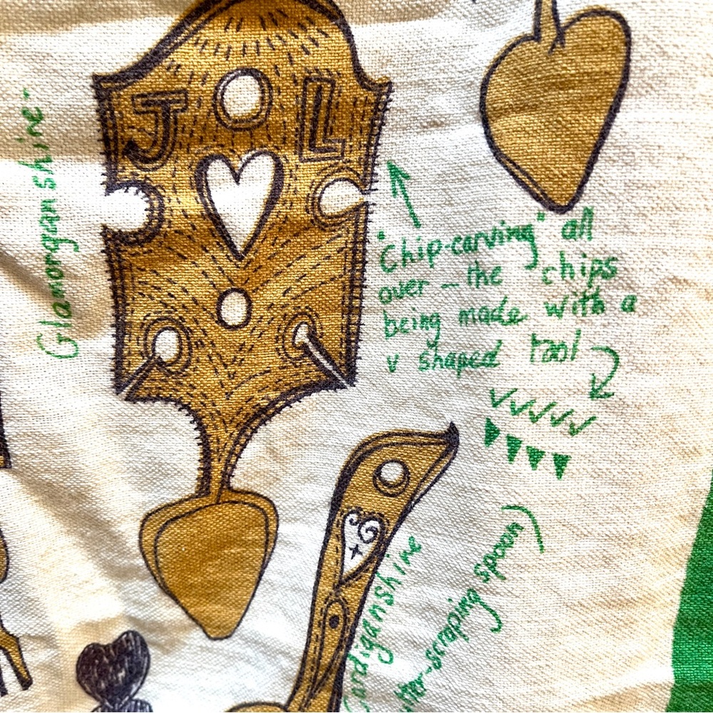 Welsh Spoon Designs.Vintage TeaTowel.27x17. Linen. Age Unknown. Rare. EUC. - Picture 9 of 12